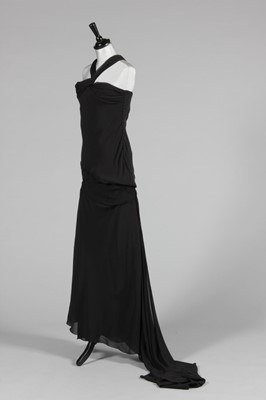 Lot 77 - A John Galliano black chiffon sheath, early...