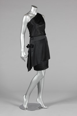 Lot 105 - A Chanel black satin cocktail dress, 2006,...