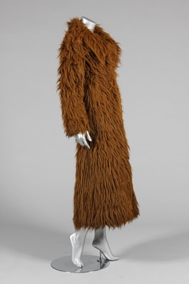 Lot 120 - A Biba faux 'orangutan' fur coat, late 1960s,...