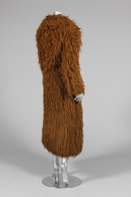 Lot 120 - A Biba faux 'orangutan' fur coat, late 1960s,...