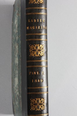 Lot 129 - Four volumes of 'The Ladies Pocket Magazine',...