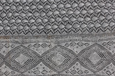 Lot 516 - A gossamer-fine knitted cotton Shetland shawl,...