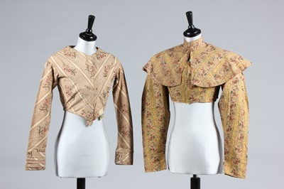 Lot 150 - A roller and block printed cotton bodice and...