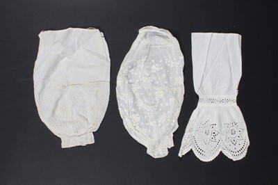 Lot 518 - A group of caps and bonnets, 19th century,...