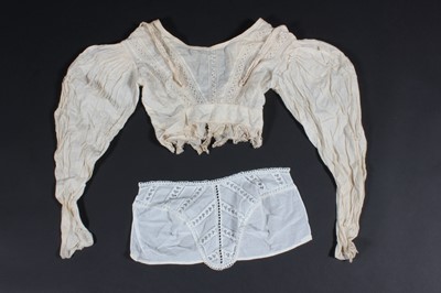 Lot 519 - A good group of lingerie, dress components and...