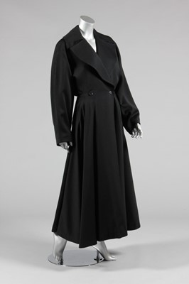 Lot 169 - A fine Azzedine Alaia black wool gaberdine...