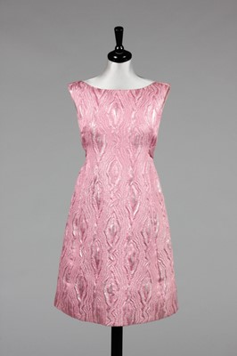 Lot 177 - A Christian Dior New York pink and silver lame...