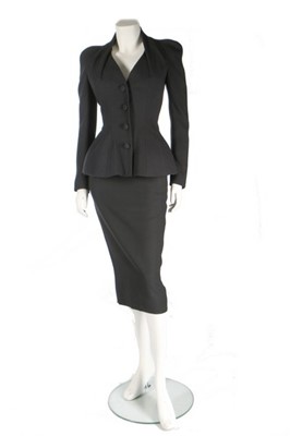 Lot 282 - A John Galliano black wool suit, 'Dolores'...