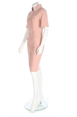 Lot 43 - A Chanel pale pink wool crdress, 2000s,...