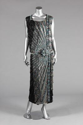 Lot 244 - A good beaded flapper dress, circa 1922, the...