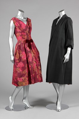 Lot 258 - An Elizabeth Arden chiné floral taffeta...