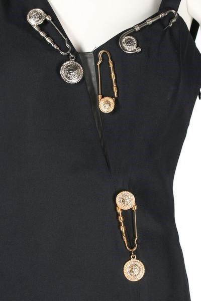 Lot 227 - A Gianni Versace 'Safety Pin' dress,