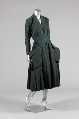 Lot 288 - A Jacques Griffe couture dark bottle green...