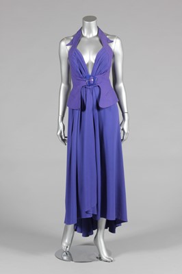 Lot 367 - A Thierry Mugler dark lavender crepe...