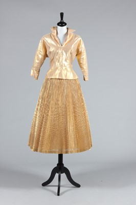 Lot 316 - A Digby Morton printed black and bronze...