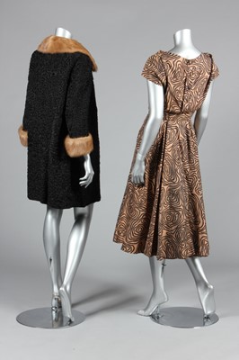 Lot 316 - A Digby Morton printed black and bronze...