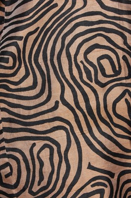 Lot 316 - A Digby Morton printed black and bronze...