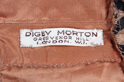 Lot 316 - A Digby Morton printed black and bronze...