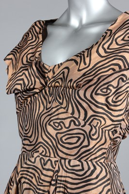 Lot 316 - A Digby Morton printed black and bronze...