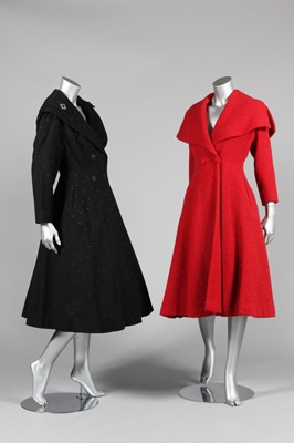 Lot 329 - Two new-look coats, 1950s, one by Montags of...