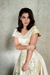 Lot 337 - An Ernest Newman champagne silk and lace...