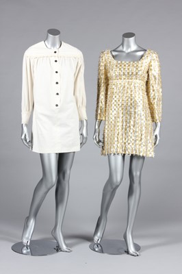 Lot 349 - A brown wet-look nylon Emma Peel/Cardin style...