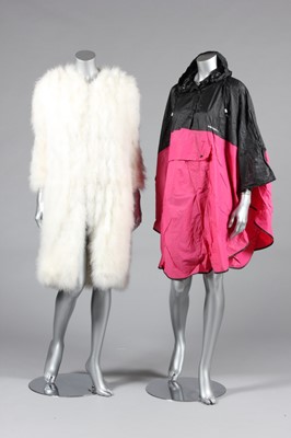 Lot 349 - A brown wet-look nylon Emma Peel/Cardin style...