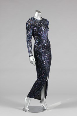 Lot 354 - A good Bob Mackie sequined and beaded evening...