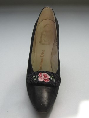 Lot 358 - Two pairs of Christian Dior stilletoes, late...