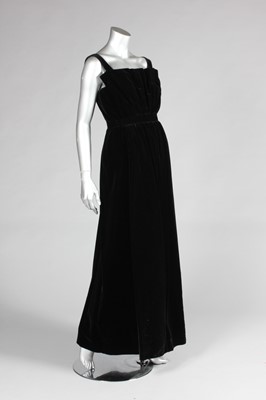 Lot 365 - A Christian Dior New York black velvet...