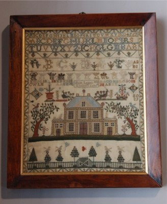 Lot 545 - A sampler by Jane Lyall, aged 13 years,...