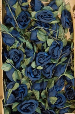 Lot 389 - Four boxes of silk flowers, comprising: one of...