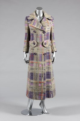 Lot 416 - A Pierre Cardin wool maxi-coat, 1970,...