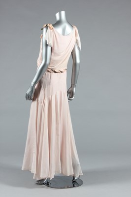 Lot 426 - A pale pink silk charmeuse evening/bridal gown,...