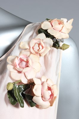 Lot 426 - A pale pink silk charmeuse evening/bridal gown,...