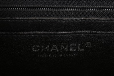 Lot 2 - A Chanel quilted caviar leather classic flap...