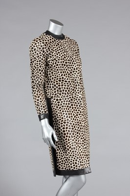 Lot 474 - A Mary Quant giraffe-printed hide coat, late...