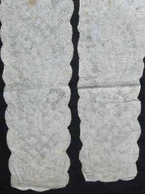 Lot 502 - A fine Valenciennes robing or lappets panel,...