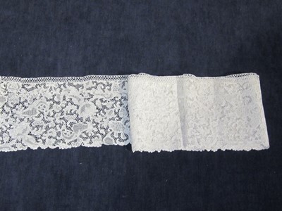 Lot 507 - A fine length of Point de France lace, circa...