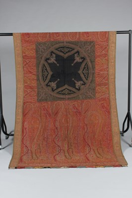 Lot 531 - A woven kashmir shawl, circa 1850, with...