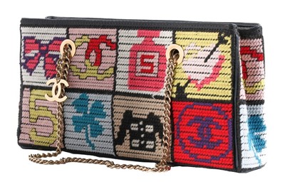Lot 6 - A Chanel 'Precious Symbols' needlepoint bag,...