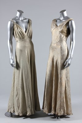 Lot 23 - A Madame Handley Seymour couture gold and...