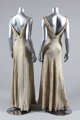 Lot 23 - A Madame Handley Seymour couture gold and...