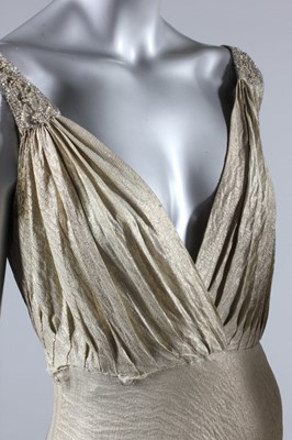 Lot 23 - A Madame Handley Seymour couture gold and...