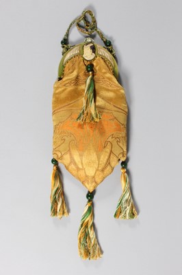 Lot 36 - An orientalist celluloid mounted evening bag,...