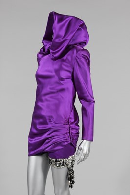 Lot 39 - A Pierre Balmain couture purple satin shorts...