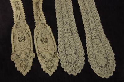 Lot 411 - A group of Brussels point de Gaze lace,...