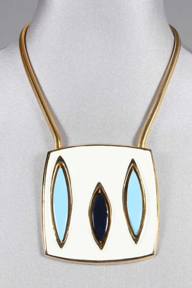 Lot 61 - A rare Pierre Cardin modernist enamelled...