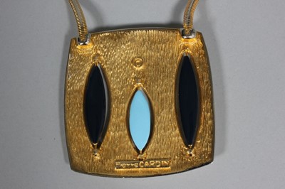 Lot 61 - A rare Pierre Cardin modernist enamelled...