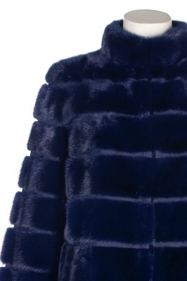 Lot 70 - A Fendi deep-blue mink fur coat, 2014,...